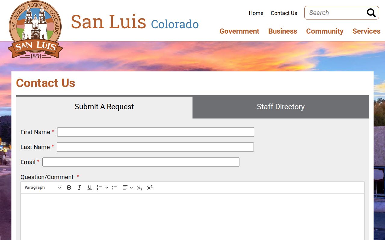Costilla County arrest records and court charges Town of San Luis contact source