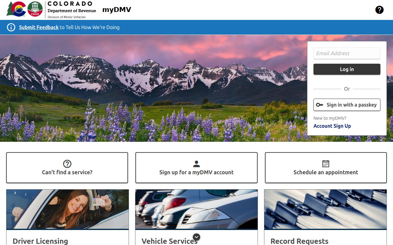 Costilla County marriage and divorce records Colorado myDMV record portal