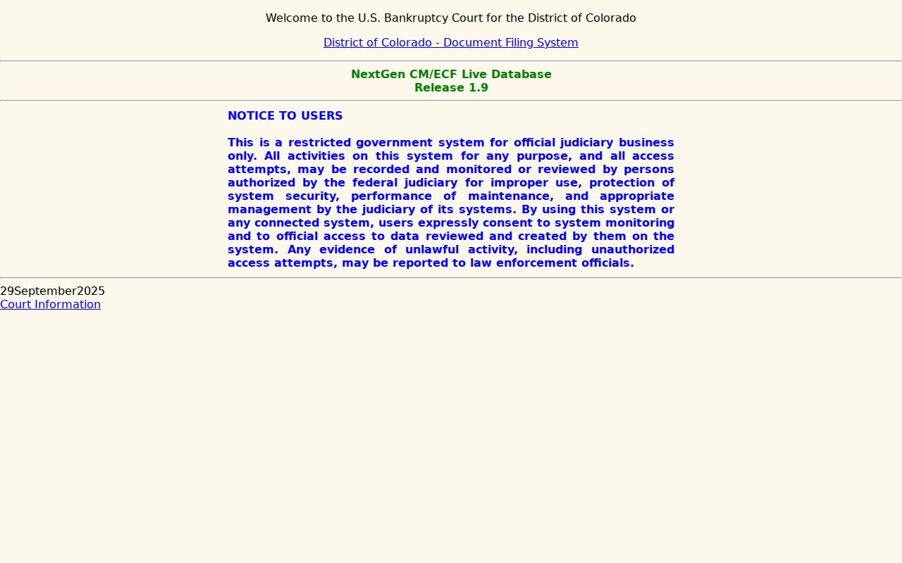 Costilla County probate records bankruptcy CM ECF source distinction