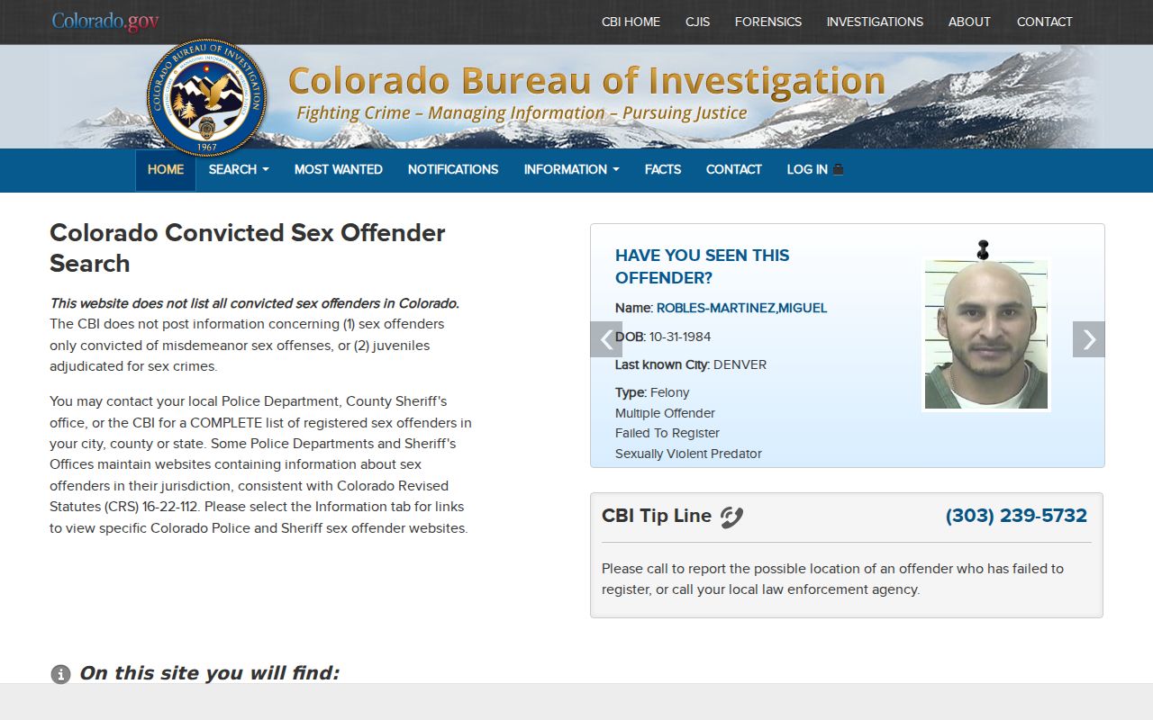 Costilla County traffic court records CBI registry source distinction