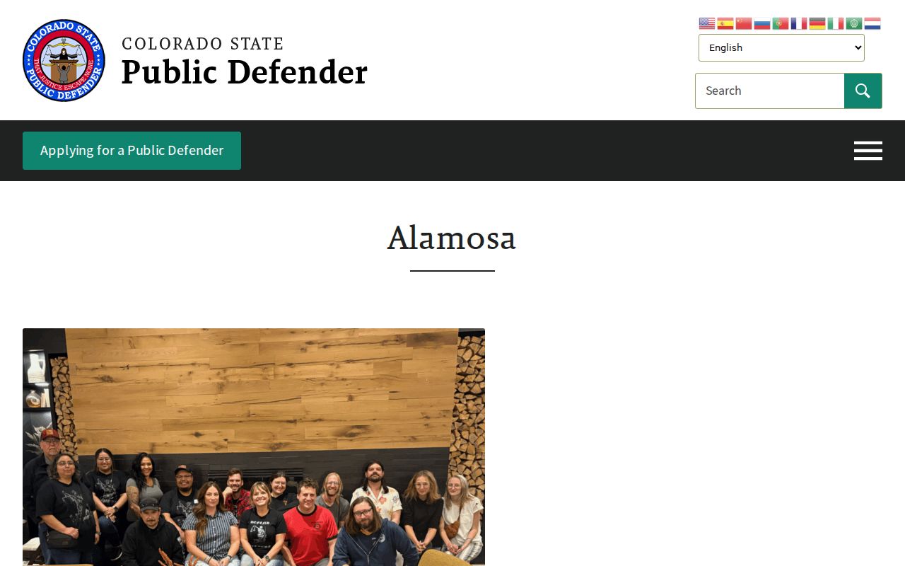 Costilla County warrant records Colorado State Public Defender Alamosa office